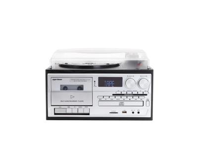 Platine vinyle Bluetooth avec lecteur cassette / CD et radio AM/FM Marlone - Modèle London